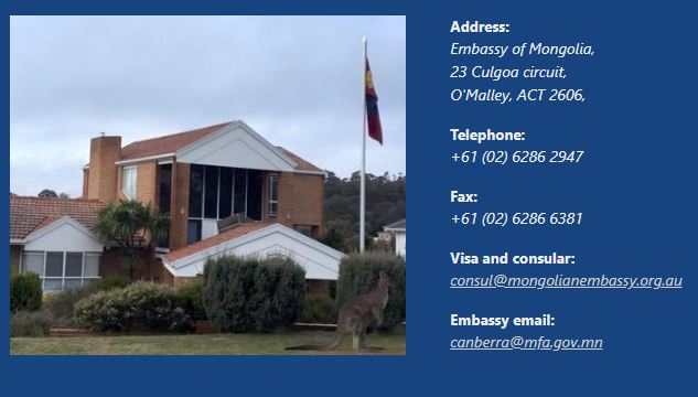 mongolian embassy in australia